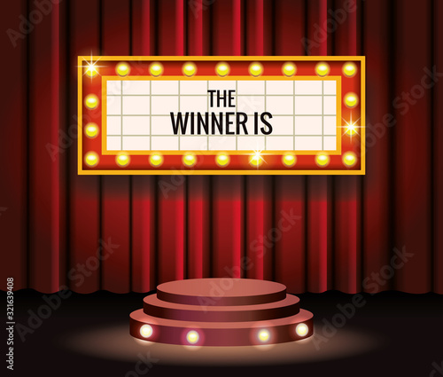 films awards event with label winners
