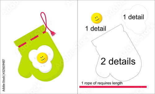 pattern for sewing a kitchen potholder for hot