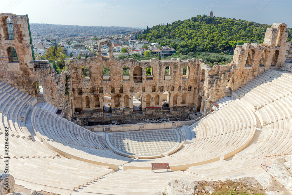 The Odeon of Herodes Atticus, Athens, Greece.