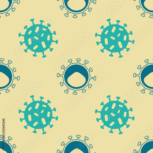 Seamless pattern with Coronavirus for your design