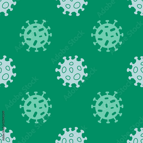 Seamless pattern with Coronavirus for your design