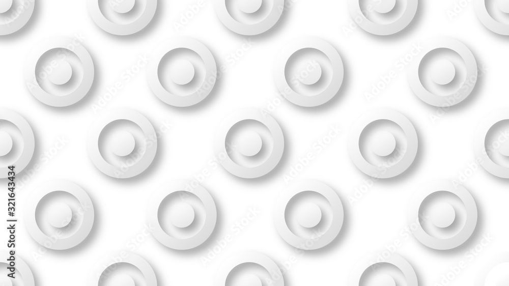 Seamless pattern circle design on white background. Vector illustration. Eps10 