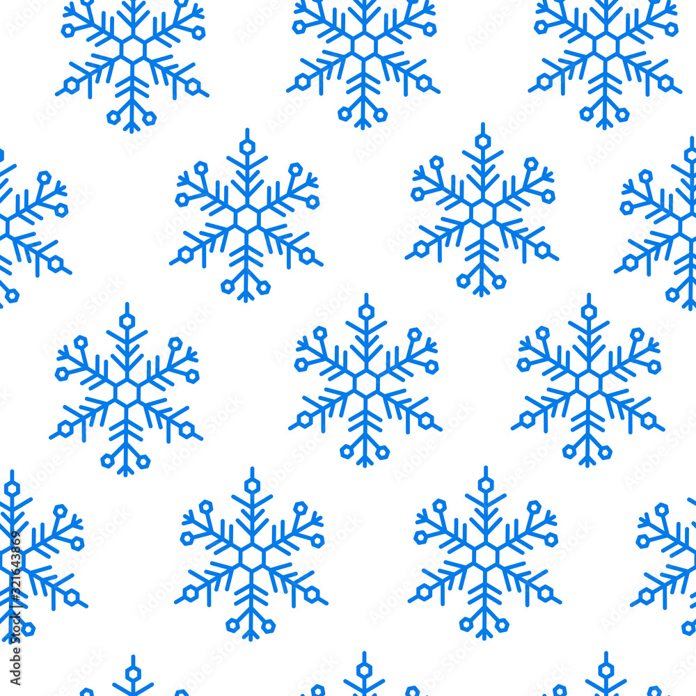 Snowflake christmas and new year seamless pattern. Vector illustration. Snowflake christmas and new year seamless pattern. Vector illustration.