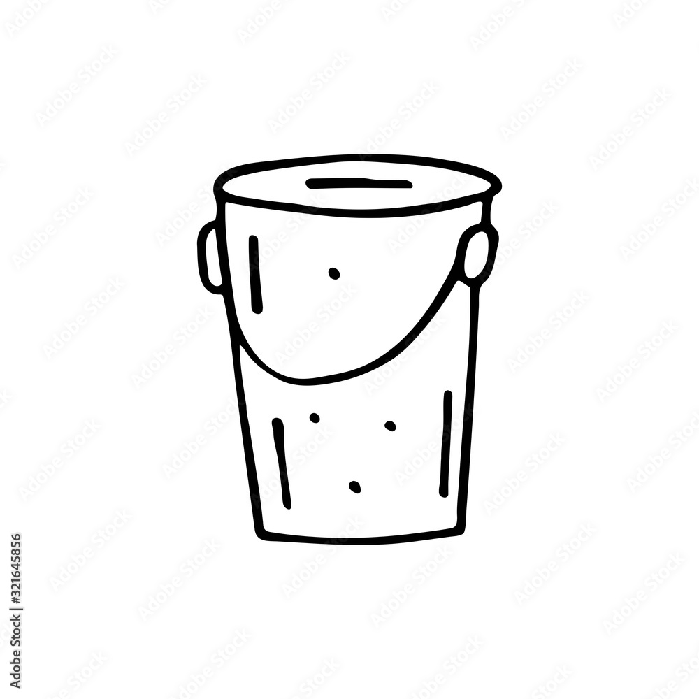 Bucketful for garden vector doodle line art illustration, sticker, icon. Isolated on white background. Easy to change color. Design element. Gardening tools for small home garden. Hand drawn. Bucketful for garden vector doodle line art illustration, sticker, icon. Isolated on white background. Easy to change color. Design element. Gardening tools for small home garden. Hand drawn.
