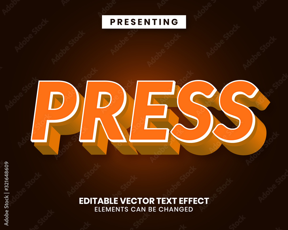 Strong bold style editable text effect Strong bold style editable text effect
