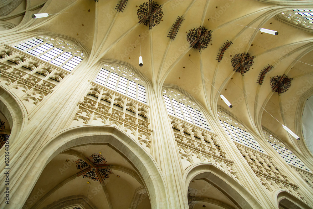 St. Peter's Church, Leuven - gothic interior vault St. Peter's Church, Leuven - gothic interior vault