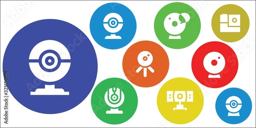 cam icon set