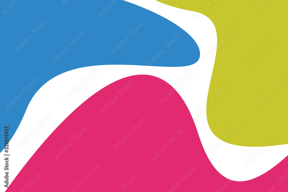 Vivid colors, abstract shape on white background Vivid colors, abstract shape on white background