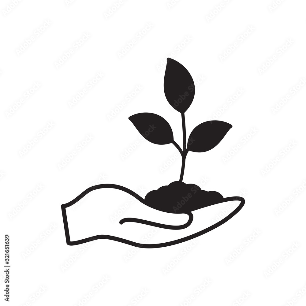 Plant icon ,garden icon vector flat style illustration Plant icon ,garden icon vector flat style illustration