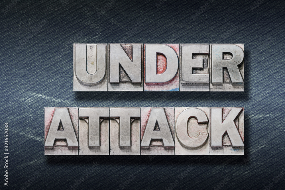 Naklejka premium under attack den