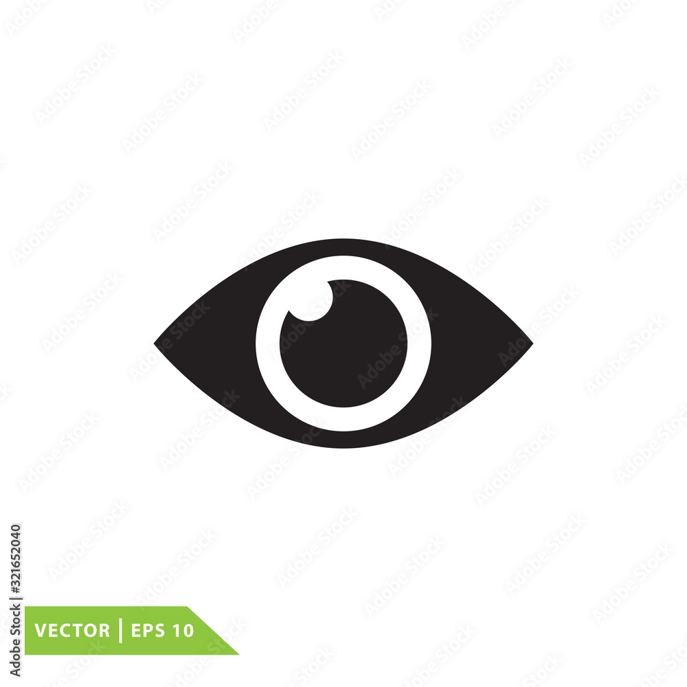 Eye icon vector logo template Eye icon vector logo template