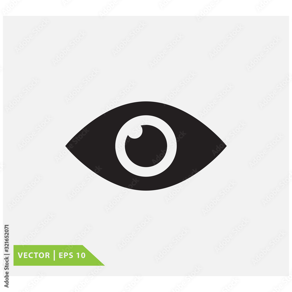 Eye icon vector logo template Eye icon vector logo template