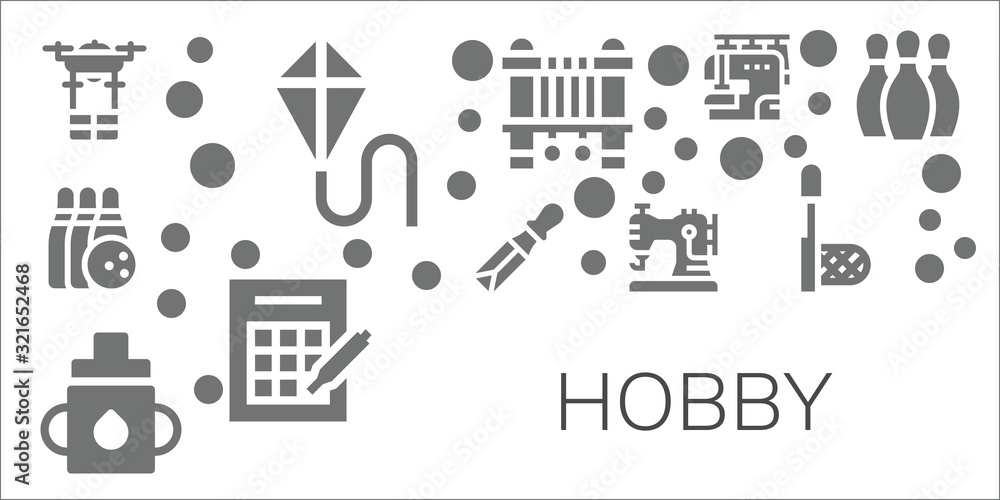 hobby icon set