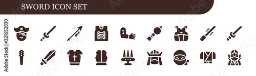 sword icon set