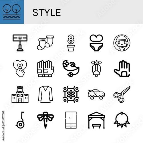 style icon set