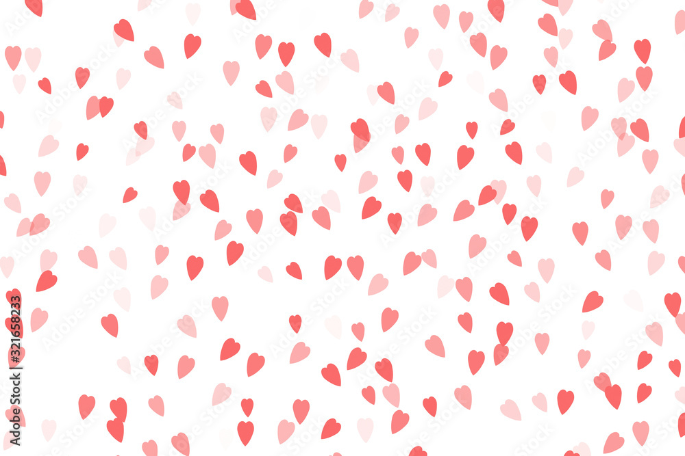 Abstract Red Hearts On White Background Abstract Red Hearts On White Background
