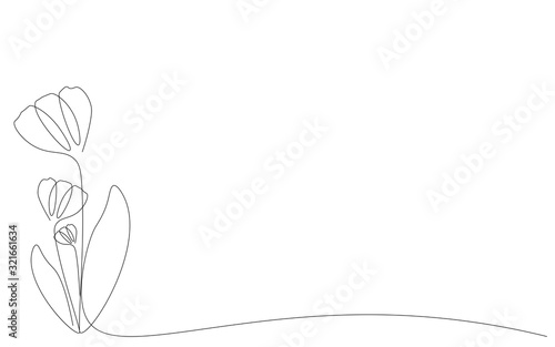 Wallpaper Mural Spring background with flowers bloom floral design vector illustration Torontodigital.ca