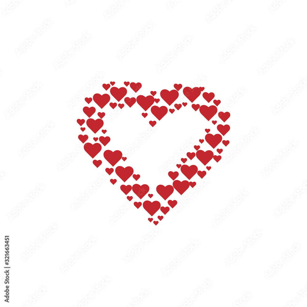 Red Heart Vector Illustration