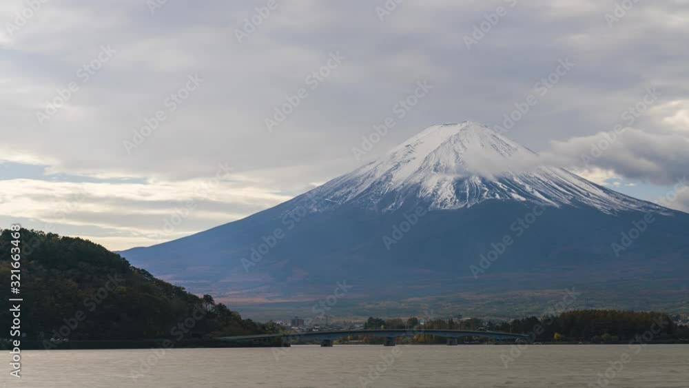 Cloudy day mountain Fuji view time lapse, ProRes 422 Cloudy day mountain Fuji view time lapse, ProRes 422