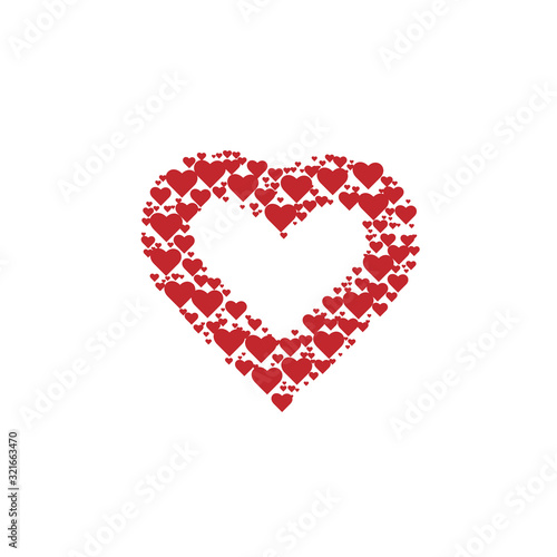 Red Heart Vector Illustration