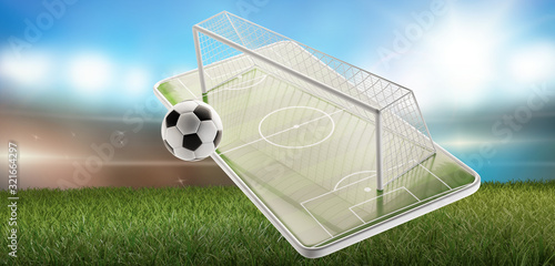mobile phone soccer ball 3d...
