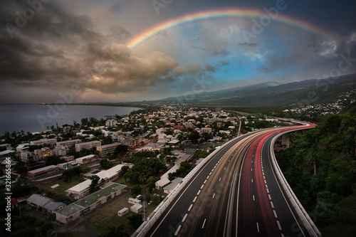 Trafic routier - Viaduc - Saint-Paul - La Réunion