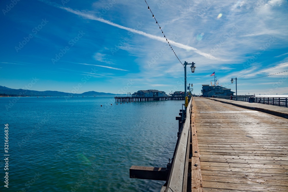 Panorama of the city of Santa Barbara in California