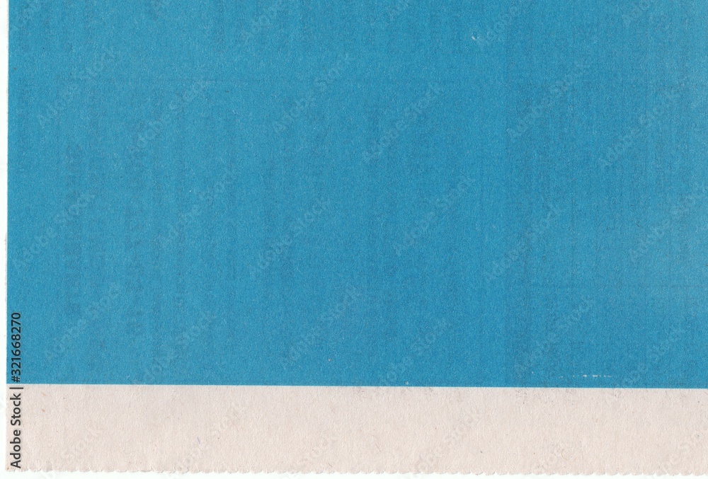 Fototapeta premium Retro newspaper texture painted with typographic blue paint, paper background