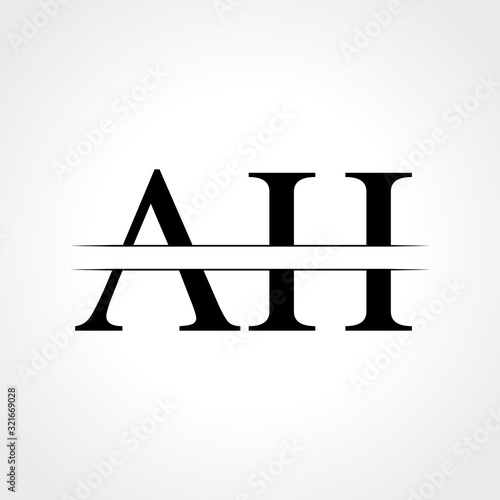 Initial AH Letter Logo With Creative Modern Business Typography Vector Template. Creative Abstract Letter AH Logo Design