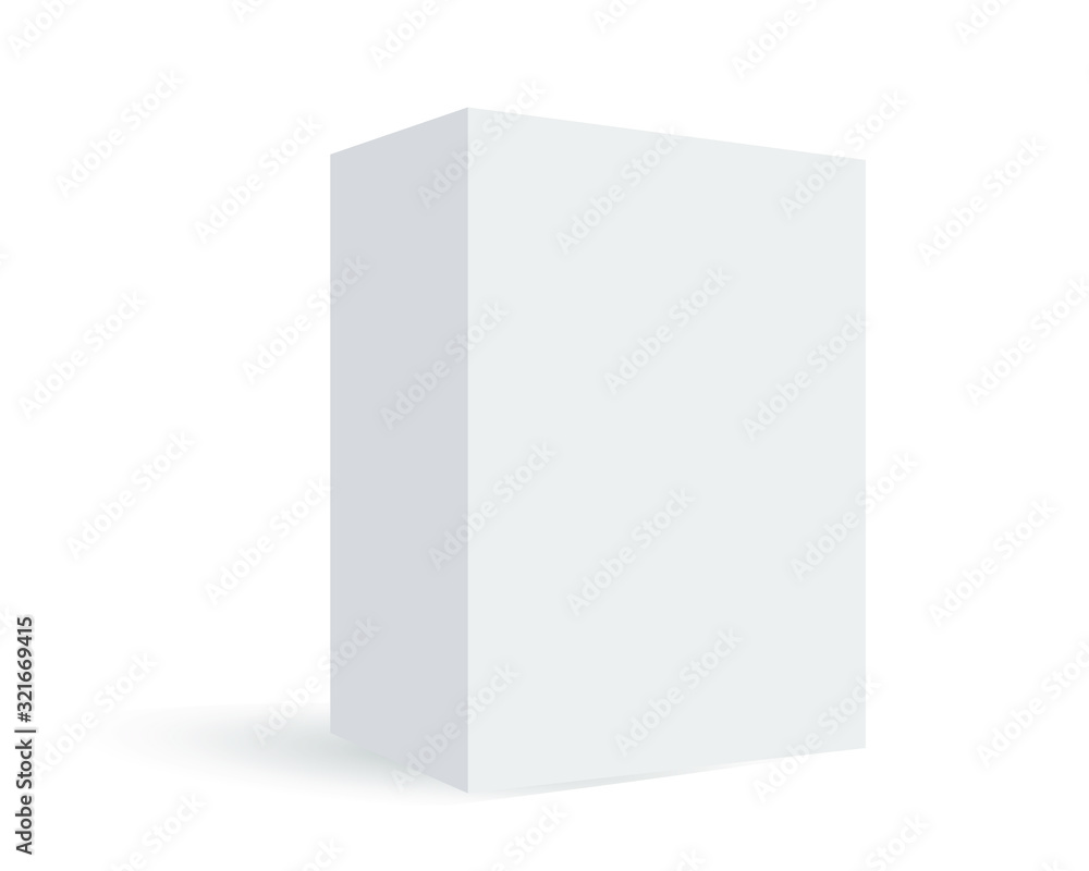 blank box isolated on white background blank box isolated on white background