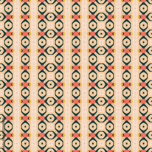 Seamless playful fun decorative geometric pattern