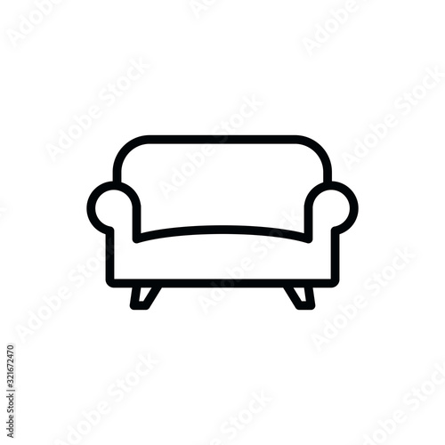Sofa icon vector logo template