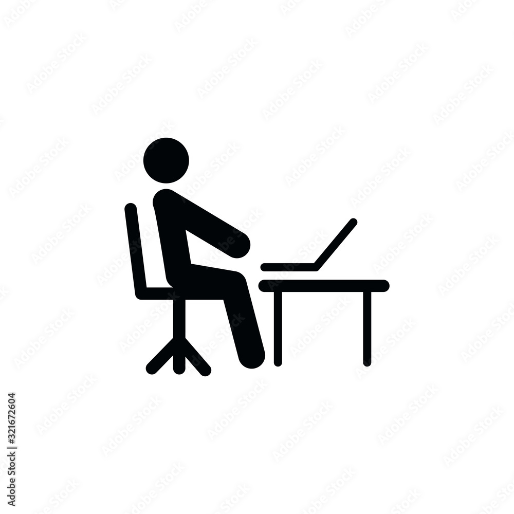 People work icon vector logo template People work icon vector logo template