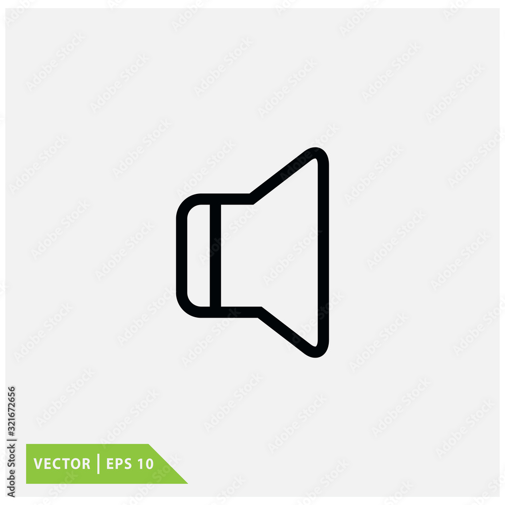 Sound icon vector logo template Sound icon vector logo template