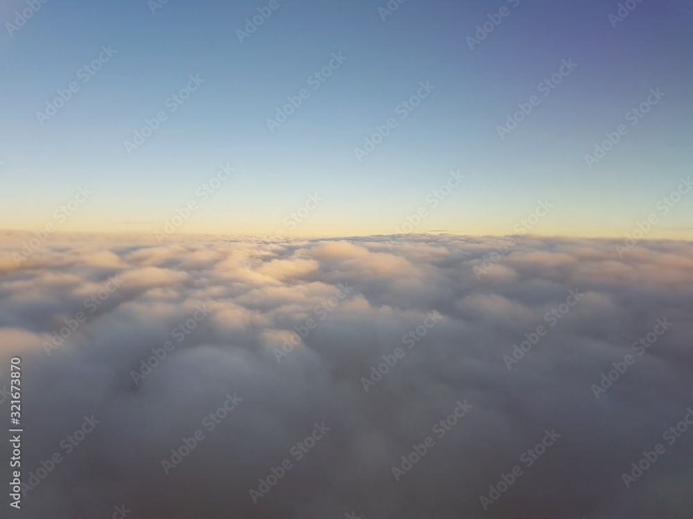 Above the clouds. Landscape skyline without focus. Above the clouds. Landscape skyline without focus.
