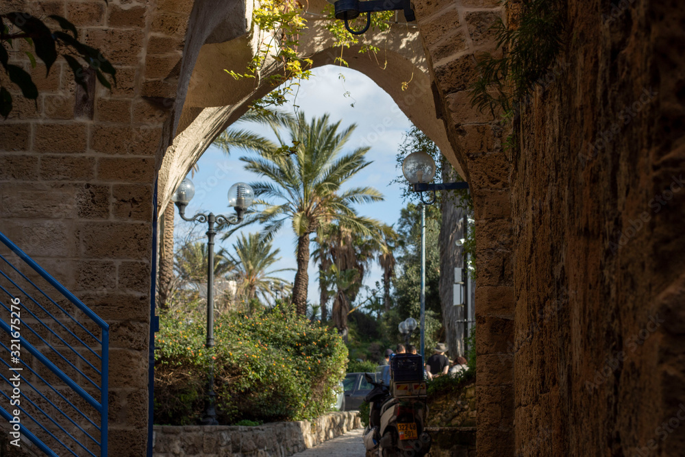 Old narrow streets in Israel