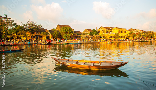 View on the Old Town of Hoi An. Vietnam. Unesco World Heritage Site.	 photo
