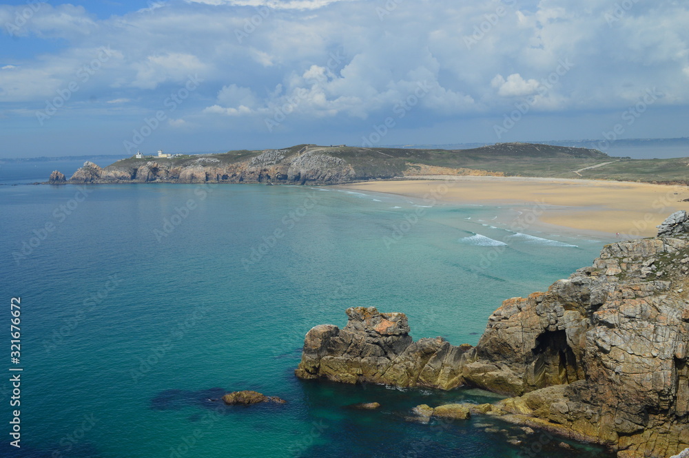 Fototapeta premium plage de pen-had crozon finistère