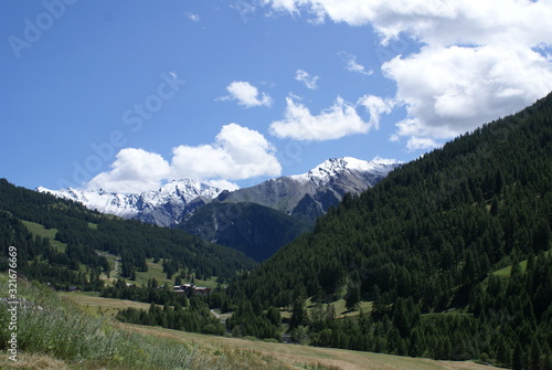 landscape in the alps