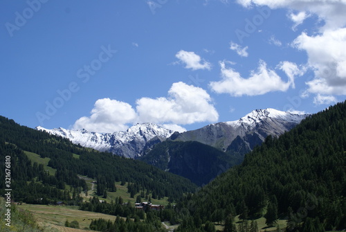 landscape in the alps