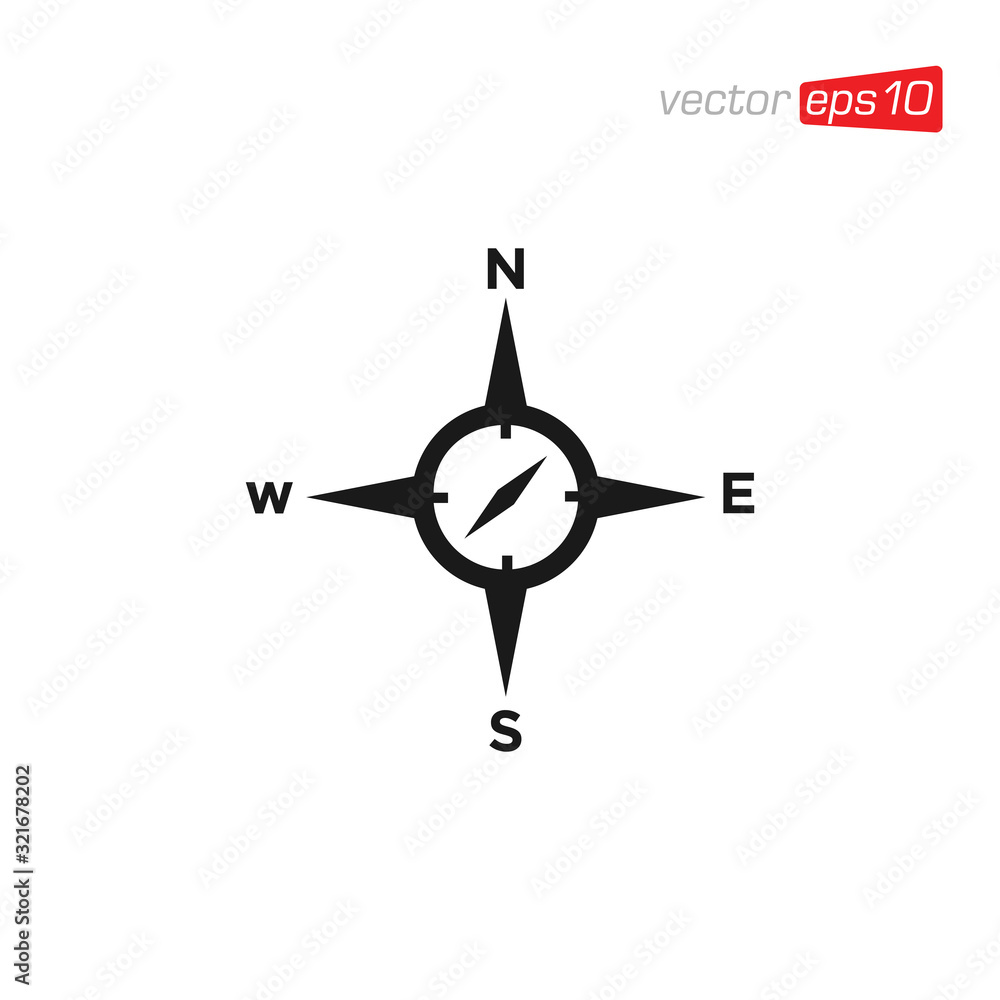 Compass Logo Icon Design Vector Compass Logo Icon Design Vector