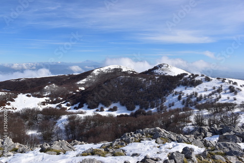 Obraz na płótnie Neve sul parco delle Madonie, Palermo. Sicilia. w salonie
