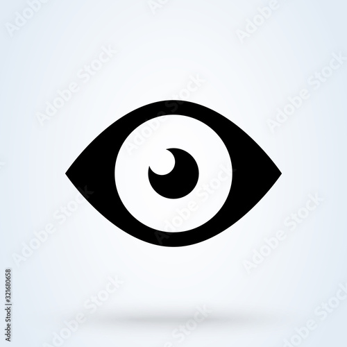 Eye icon. Computer vision, Image recognition symbols. Vision, look icons for modern web and mobile UI designs.