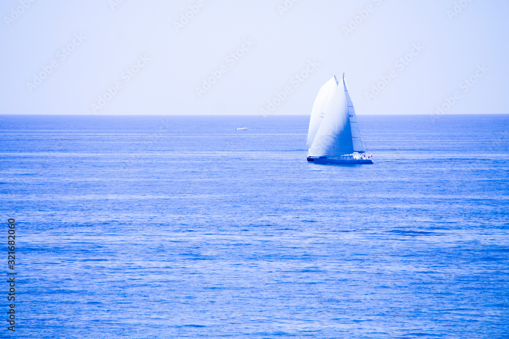 Obraz premium Sailing race in Santa Marinella, Lazio, Italy