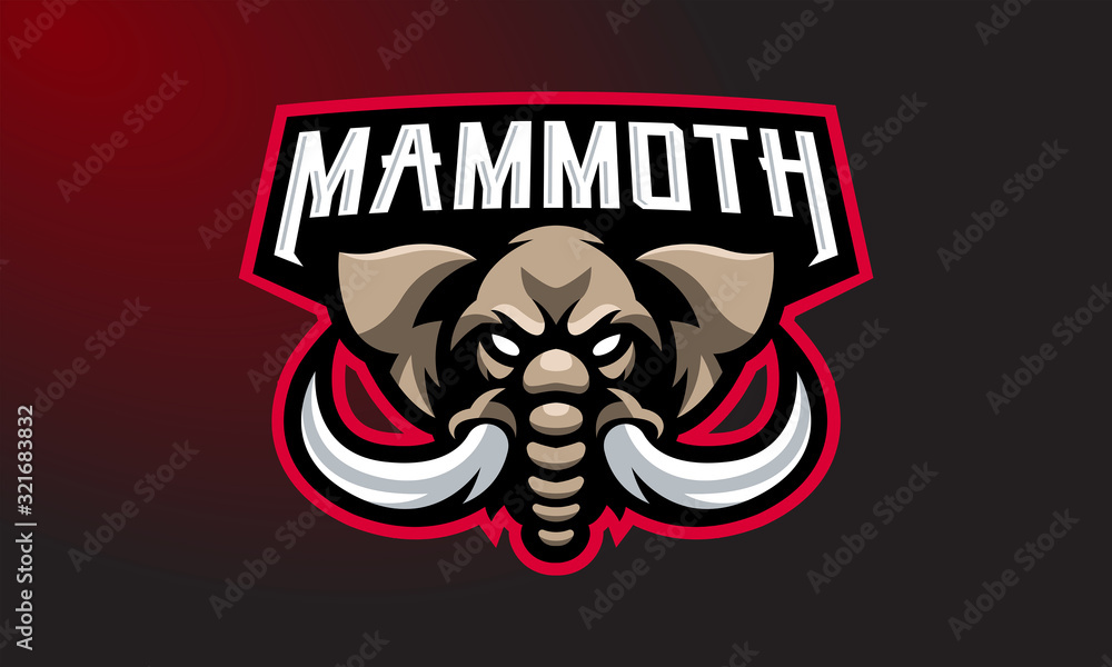 Mammoth Esports Mascot Logo Design-08