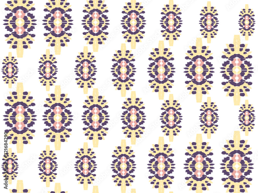 Ethnic wave pattern. Seamless  ehnic carpet African pattern.  Aztec style. Geometric mosaic