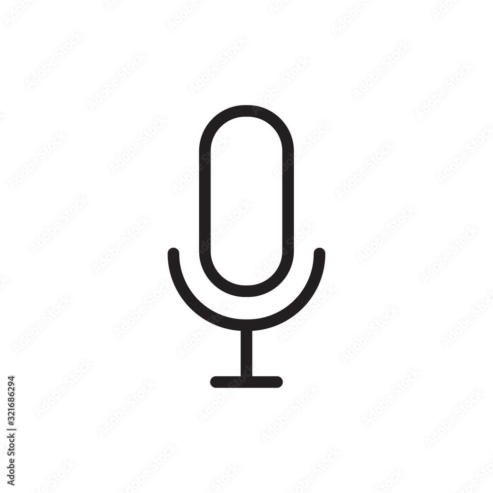 microphone icon vector design logo template EPS 10