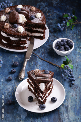 Chocolate Whoopee Pie Cake with Butter Cream photo