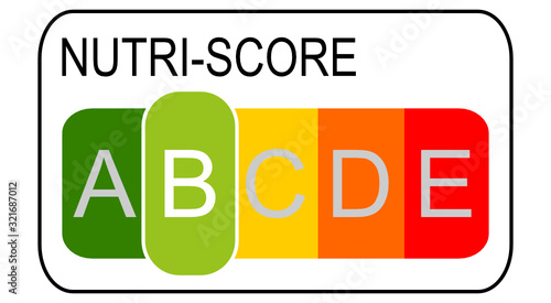 Nutri-Score Label, 5-colour Nutrition Label - illustration