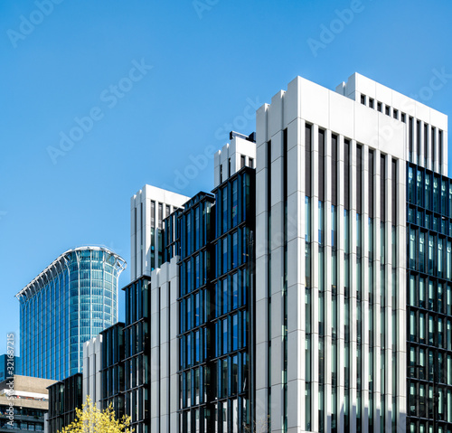 Skyline of buildings in the City of London